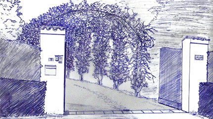 Repenser l’entrée du jardin d’une belle maison du Pays Basque